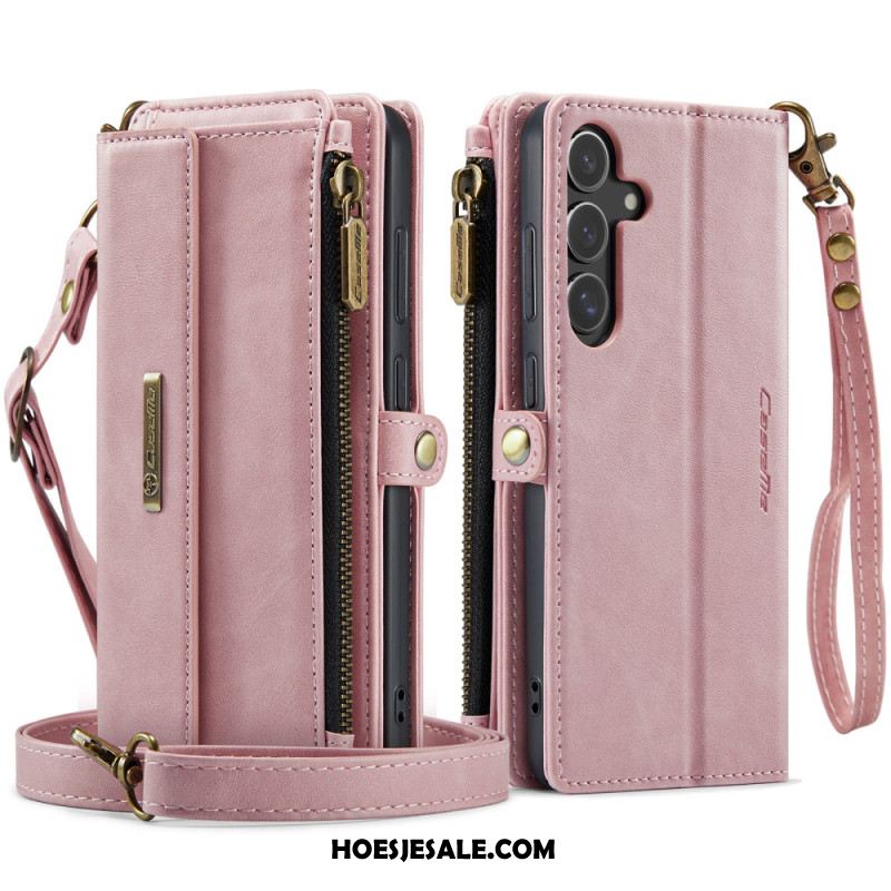 Leren Hoesje Samsung Galaxy S25 Fe Caseme Portemonnee Bescherming Hoesje