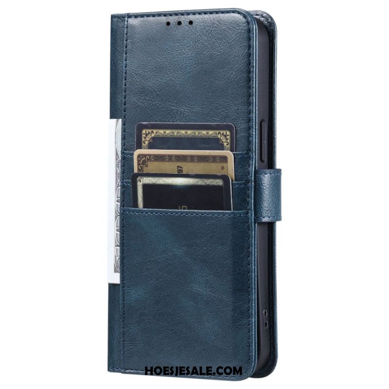 Leren Hoesje Samsung Galaxy S25 Fe Kaarthouder En Bandje