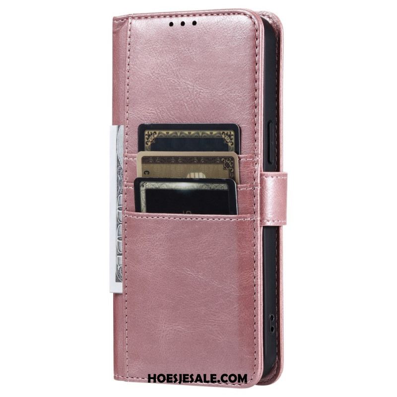 Leren Hoesje Samsung Galaxy S25 Fe Kaarthouder En Bandje