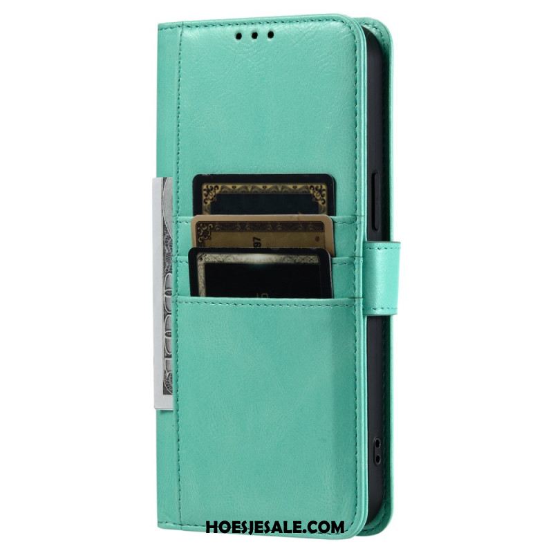 Leren Hoesje Samsung Galaxy S25 Fe Kaarthouder En Bandje