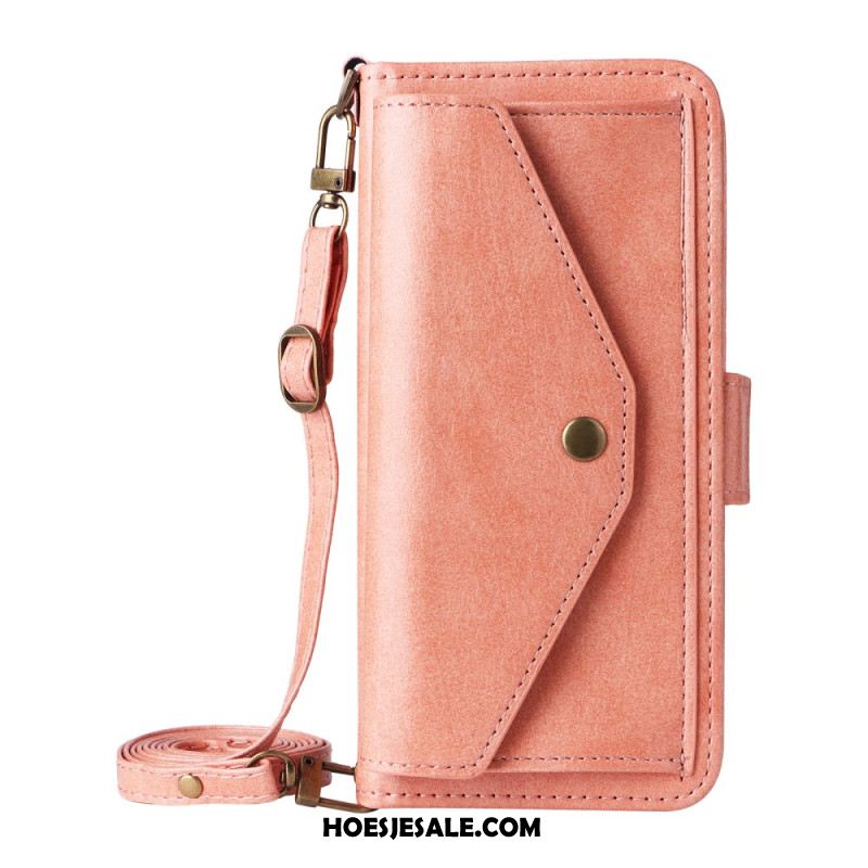 Leren Hoesje Samsung Galaxy S25 Fe Multifunctionele Portemonnee Bescherming Hoesje