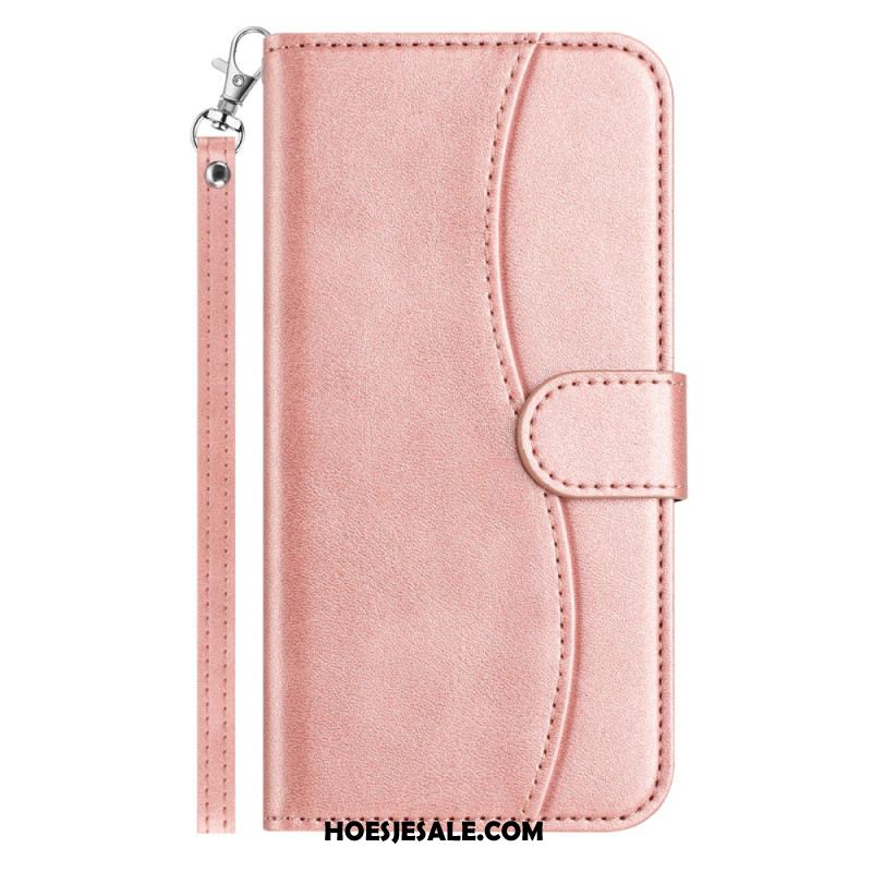 Leren Hoesje Samsung Galaxy S25 Fe S-design Band Bescherming Hoesje