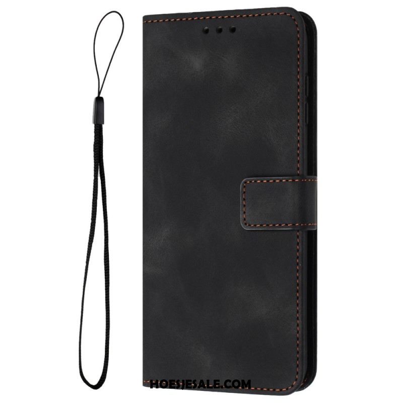 Leren Hoesje Samsung Galaxy S25 Fe Suède-effect Bescherming Hoesje