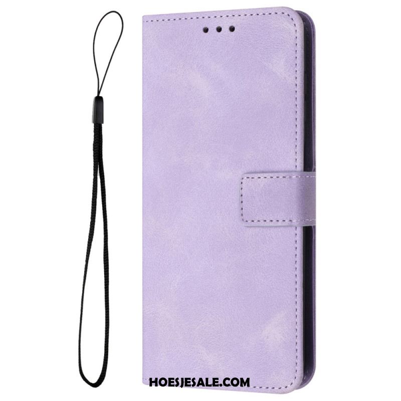 Leren Hoesje Samsung Galaxy S25 Fe Suède-effect Bescherming Hoesje