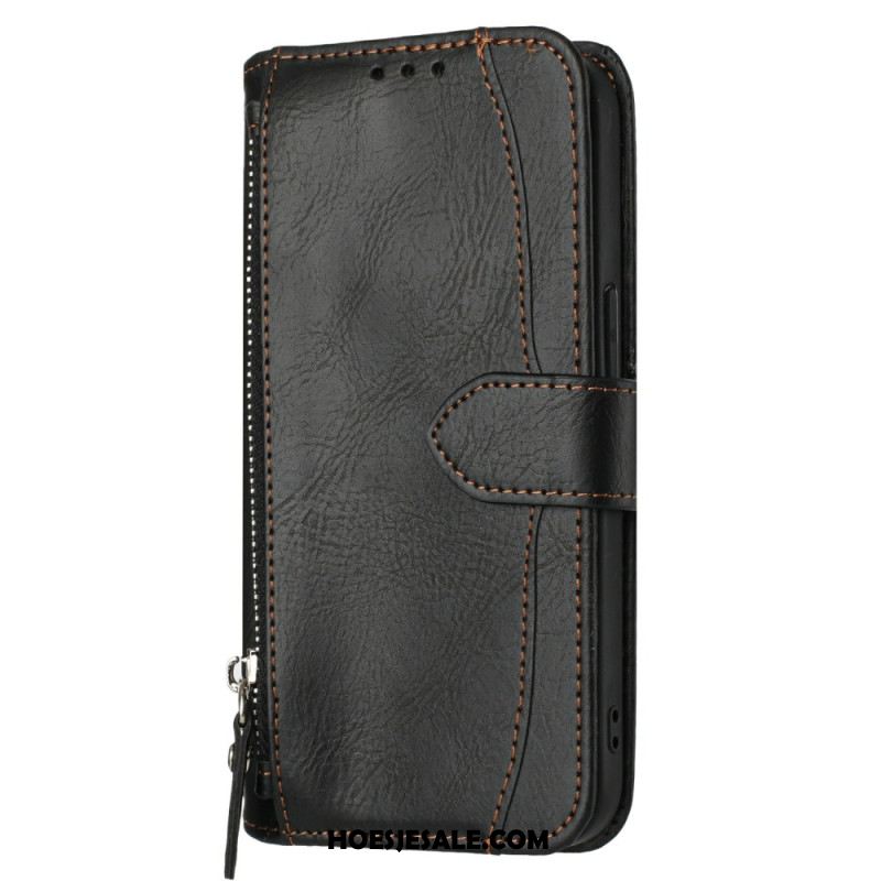 Leren Hoesje Samsung Galaxy S25 Fe Vintage Portemonnee