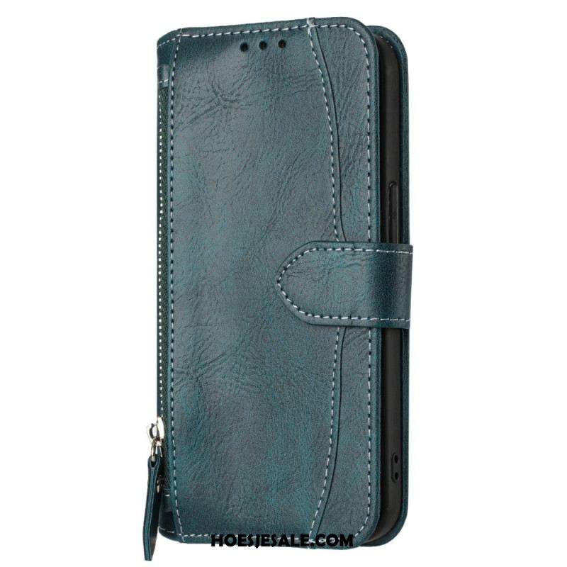 Leren Hoesje Samsung Galaxy S25 Fe Vintage Portemonnee