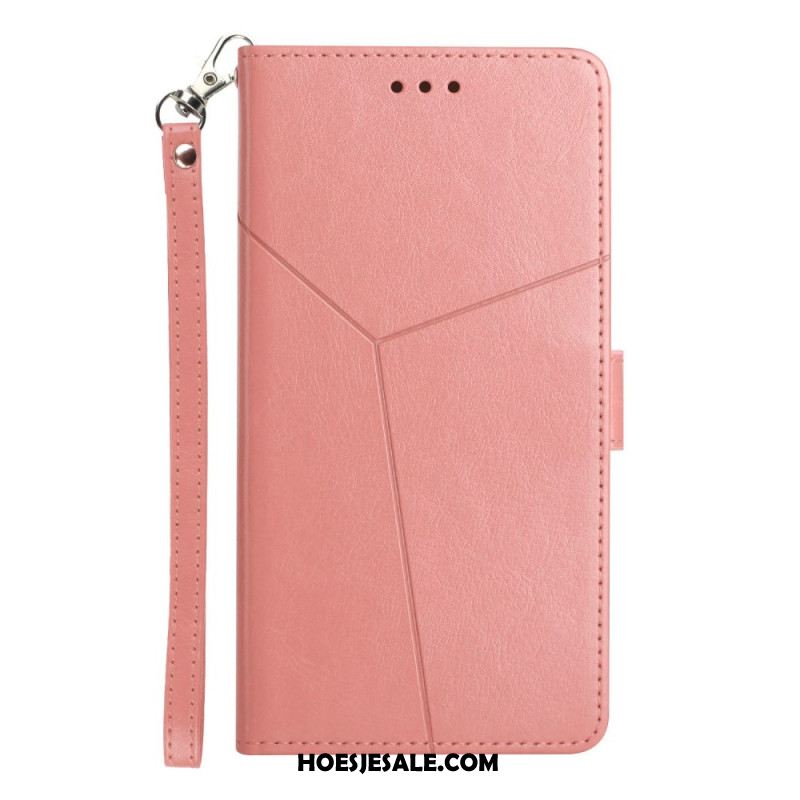 Leren Hoesje Samsung Galaxy S25 Fe Y-design Met Bandje