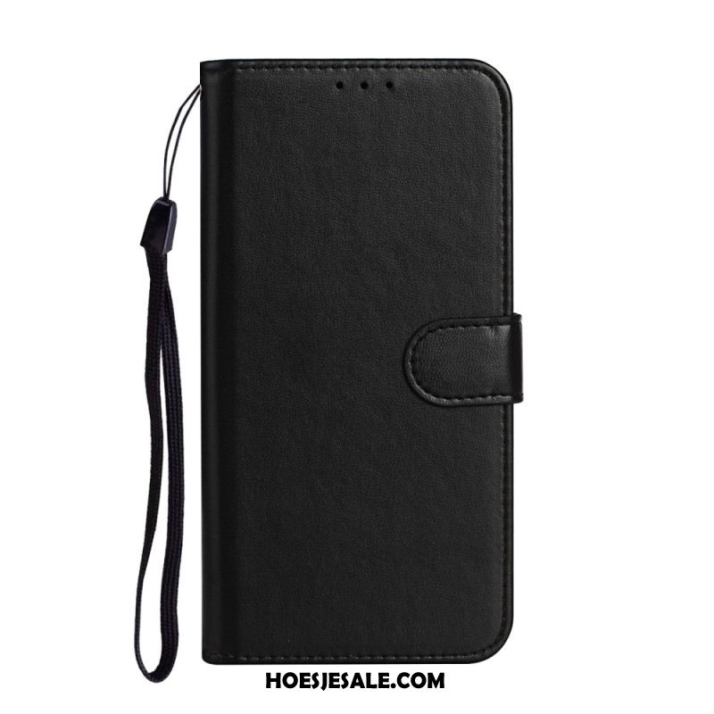 Leren Hoesje Samsung Galaxy S25 Ultra 5g Effen Kunstleer