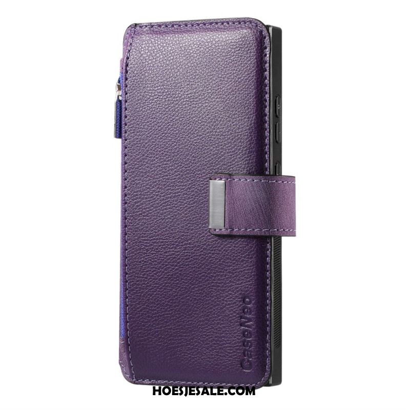 Leren Hoesje Samsung Galaxy S25 Ultra 5g Magnetische Hoes Afneembaar Bescherming Hoesje