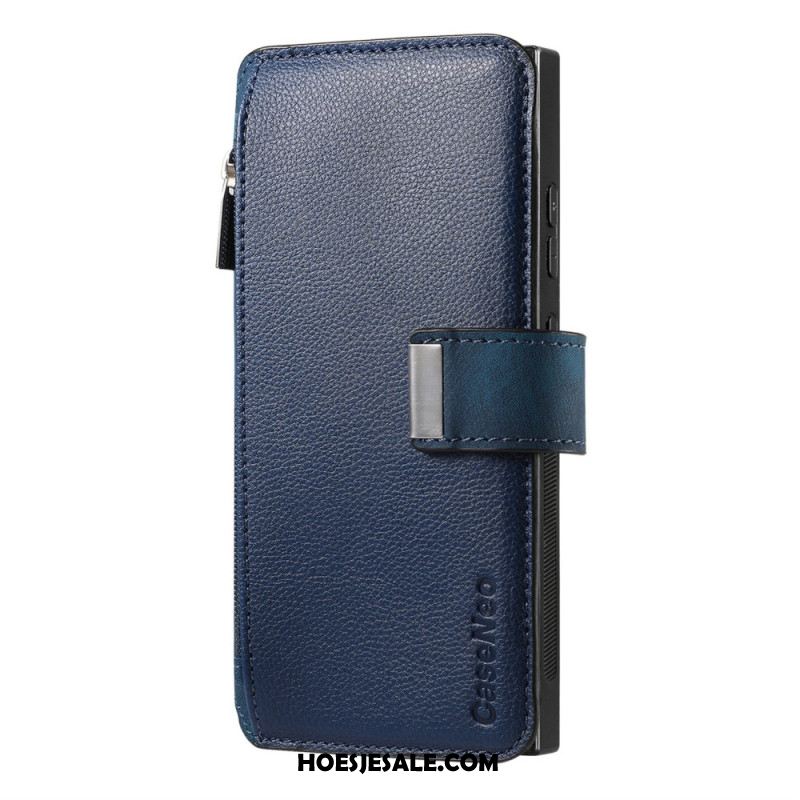 Leren Hoesje Samsung Galaxy S25 Ultra 5g Magnetische Hoes Afneembaar Bescherming Hoesje