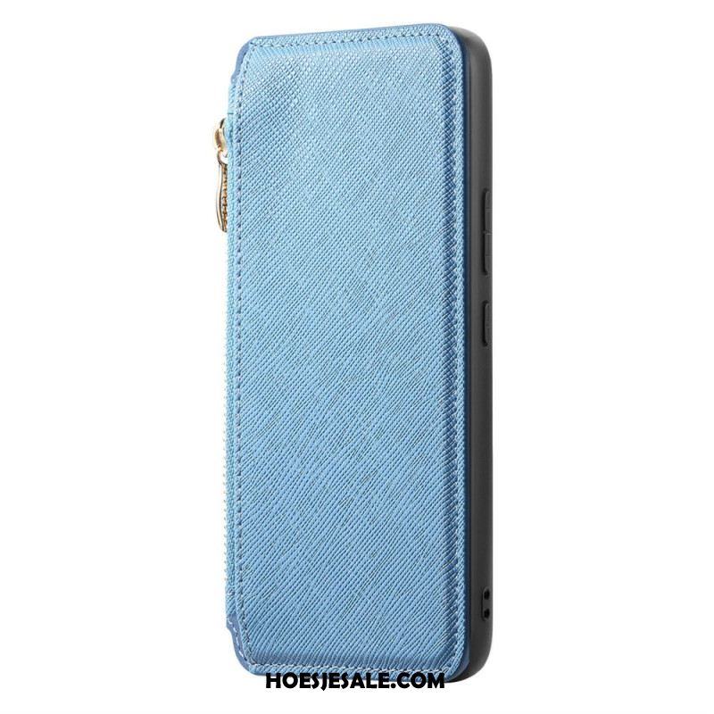Leren Hoesje Samsung Galaxy S25 Ultra 5g Portemonnee En Afneembaar Hoesje Bescherming Hoesje