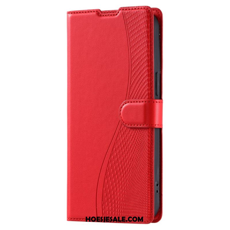 Leren Hoesje Samsung Galaxy S25 Ultra 5g Stippenpatroon Bescherming Hoesje