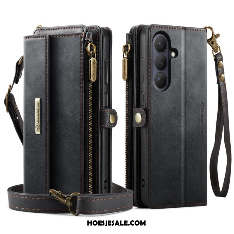 Leren Hoesje Samsung Galaxy S26 Caseme Portemonneehoesje Bescherming Hoesje