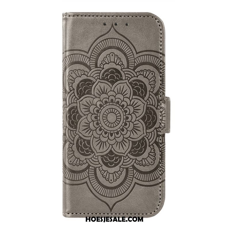 Leren Hoesje Samsung Galaxy S26 Pioenroospatroon