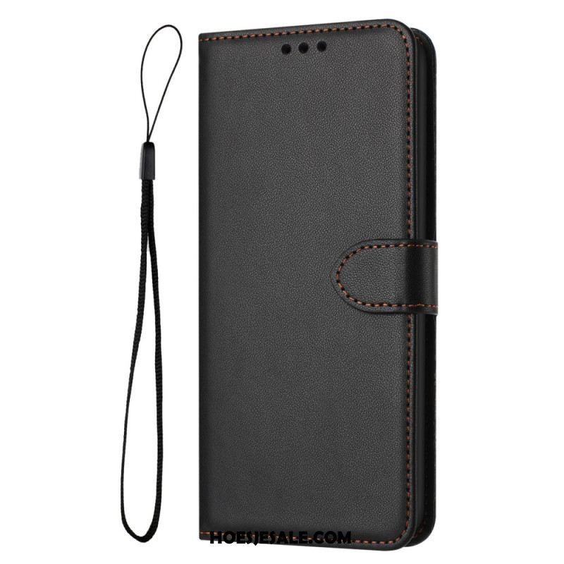 Leren Hoesje Samsung Galaxy S26 Plus Effen Leerlook Bescherming Hoesje