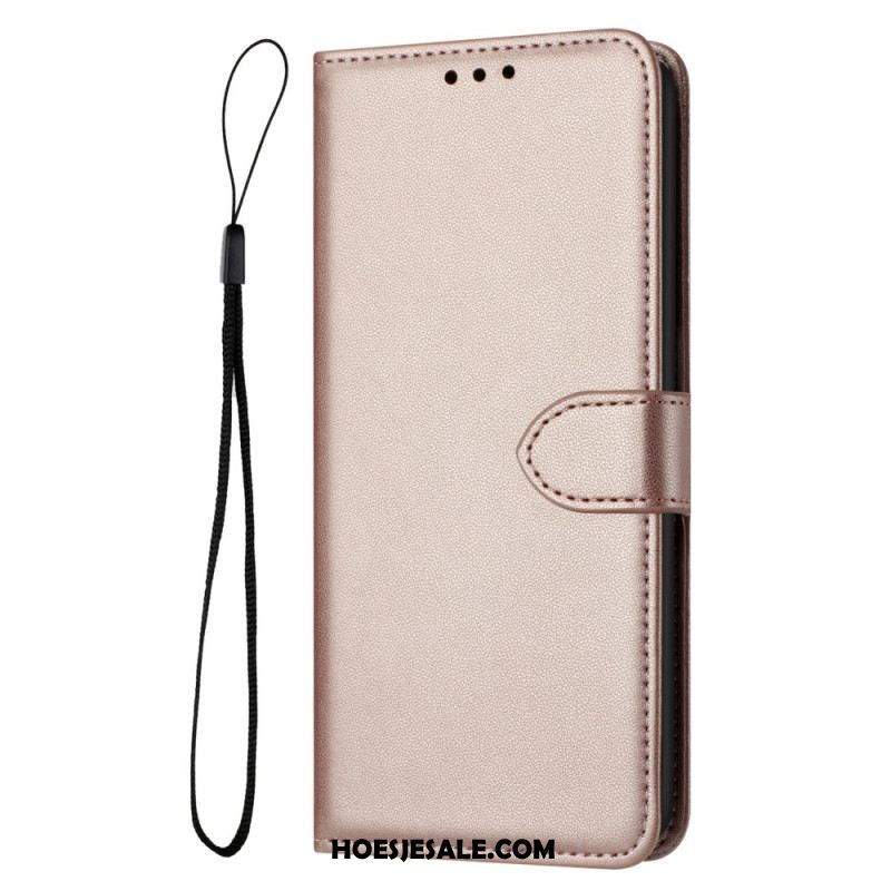 Leren Hoesje Samsung Galaxy S26 Plus Effen Leerlook Bescherming Hoesje