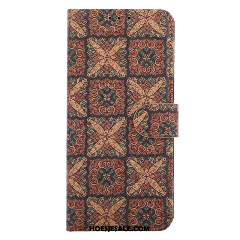 Leren Hoesje Samsung Galaxy S26 Plus Etnisch Patroon