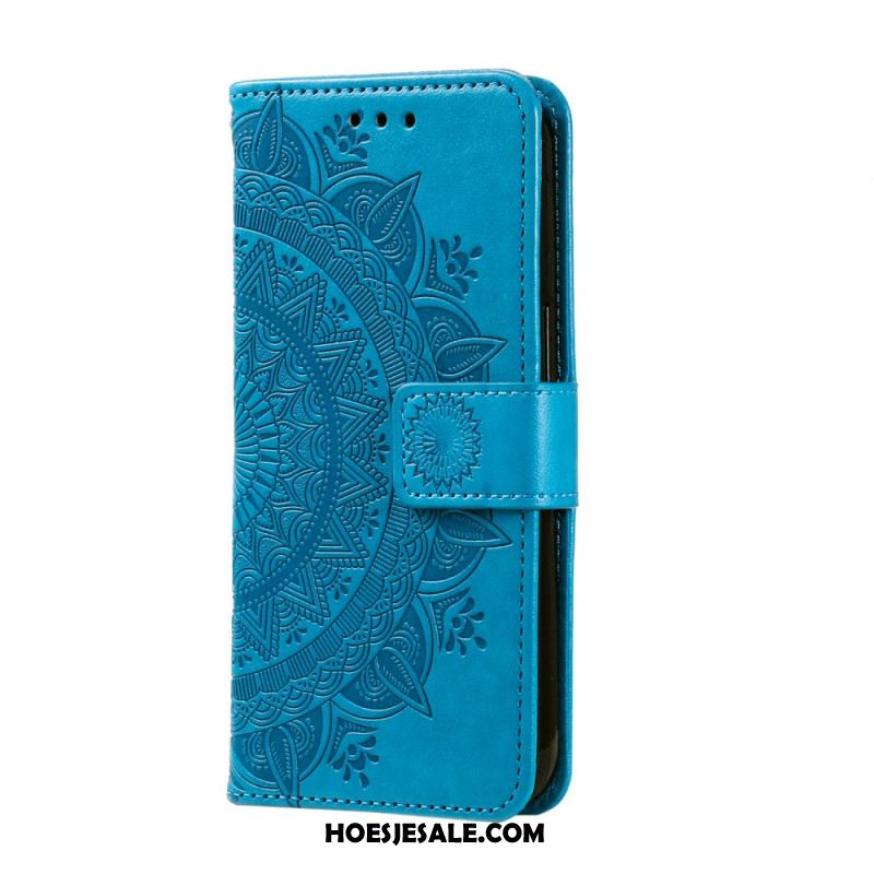 Leren Hoesje Samsung Galaxy S26 Plus Mandala Zon Bescherming Hoesje
