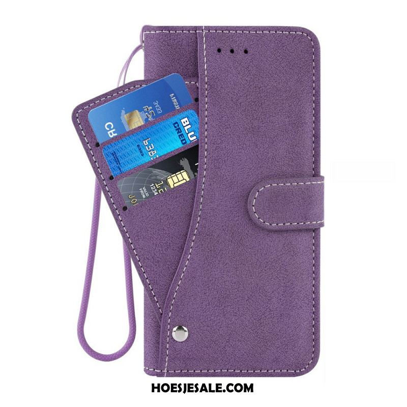 Leren Hoesje Samsung Galaxy S26 Retro Portemonnee Met Draaibare Kaarthouder Bescherming Hoesje