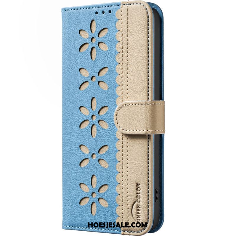 Leren Hoesje Samsung Galaxy S26 Ultra Binfen Kleur Bloemendesign Bescherming Hoesje