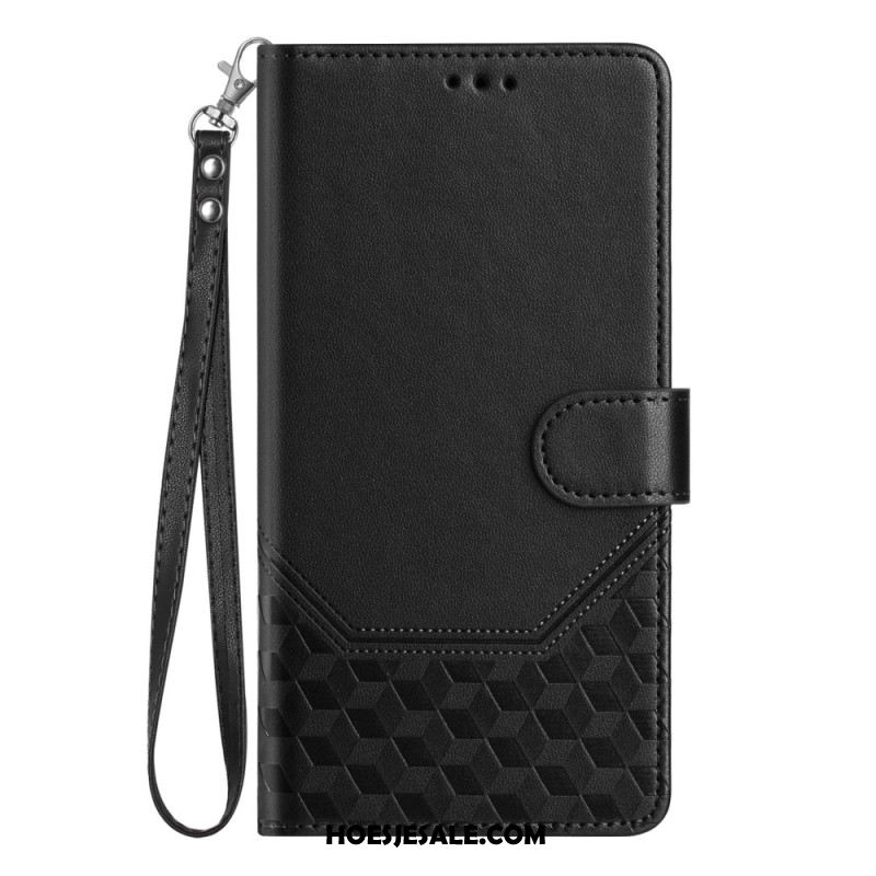 Leren Hoesje Samsung Galaxy S26 Ultra Rfid-blokkerend Kubusontwerp Bescherming Hoesje