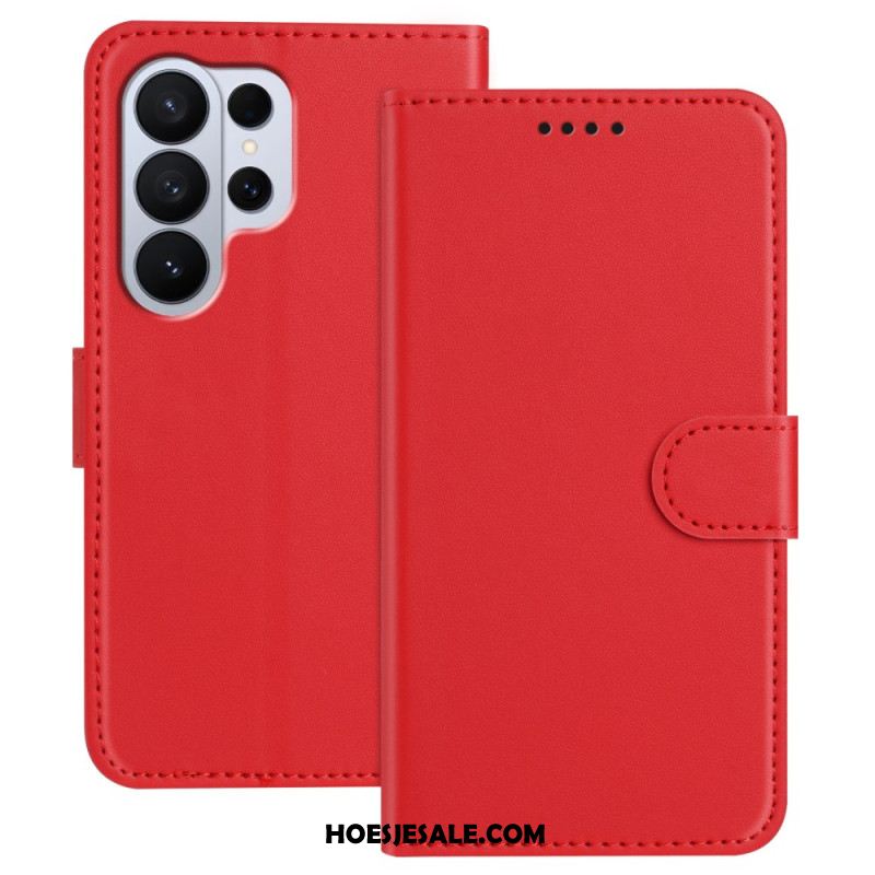 Leren Hoesje Samsung Galaxy S26 Ultra Stiksels