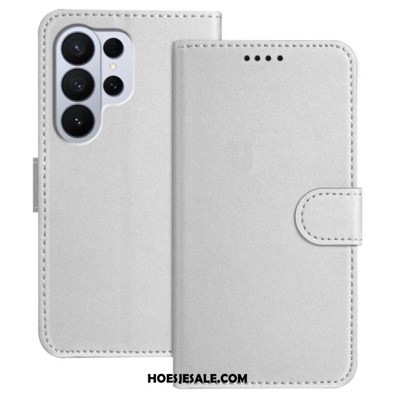 Leren Hoesje Samsung Galaxy S26 Ultra Stiksels