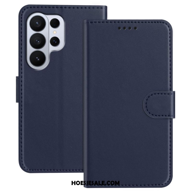 Leren Hoesje Samsung Galaxy S26 Ultra Stiksels