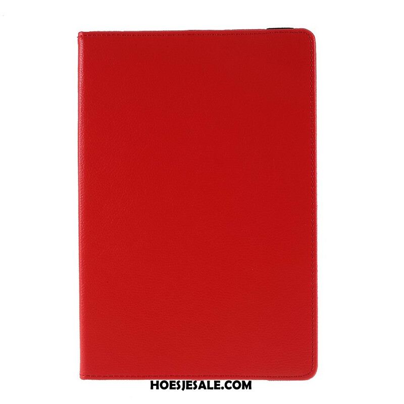 Leren Hoesje Samsung Galaxy Tab S10 Fe Draaibare Kunstleren Lychee Bescherming Hoesje