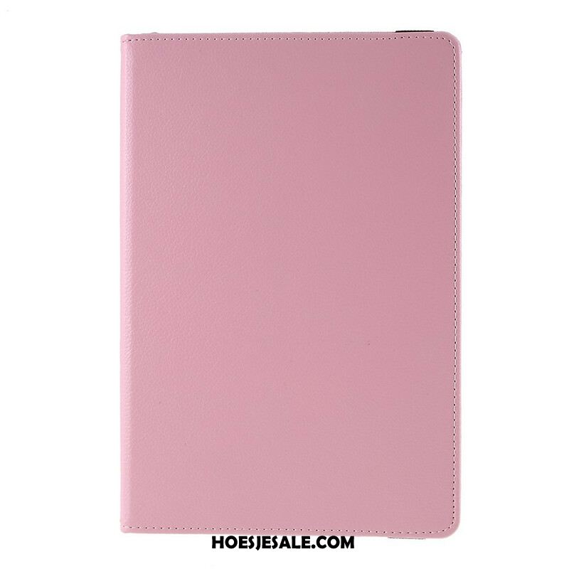 Leren Hoesje Samsung Galaxy Tab S10 Fe Draaibare Kunstleren Lychee Bescherming Hoesje