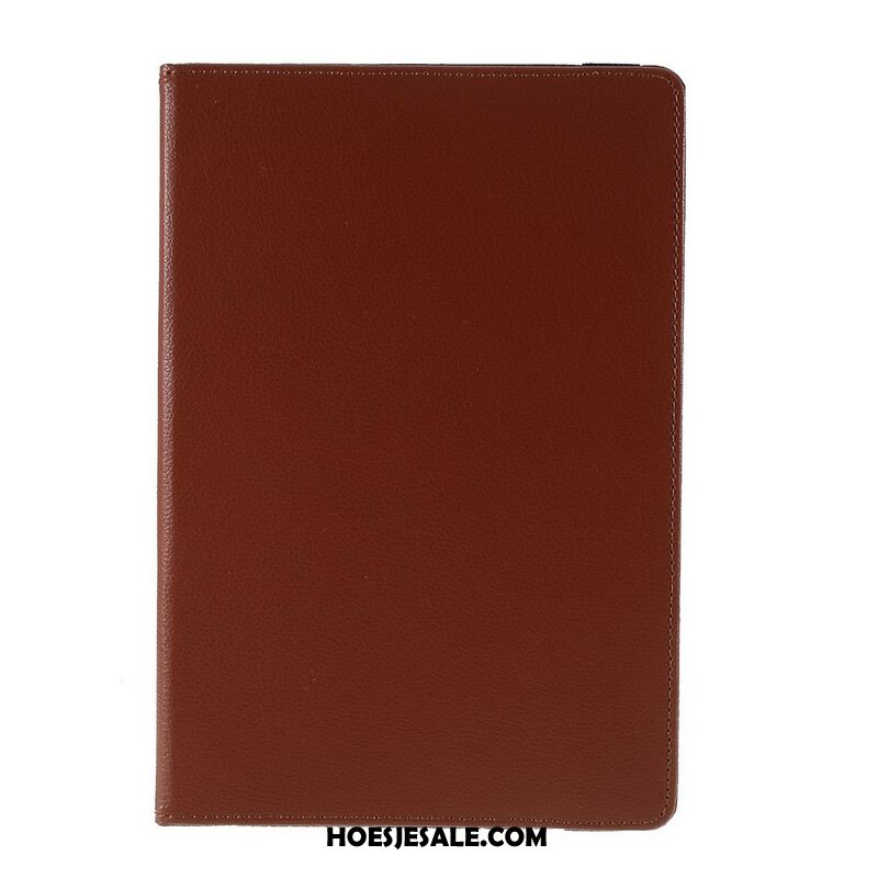 Leren Hoesje Samsung Galaxy Tab S10 Fe Plus Draaibare Lychee Kunstleren Hoes
