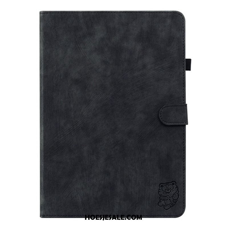 Leren Hoesje Samsung Galaxy Tab S11 Vintage Suède-effect Bescherming Hoesje