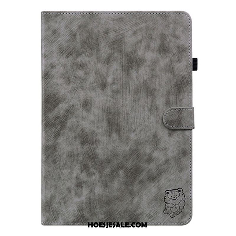 Leren Hoesje Samsung Galaxy Tab S11 Vintage Suède-effect Bescherming Hoesje