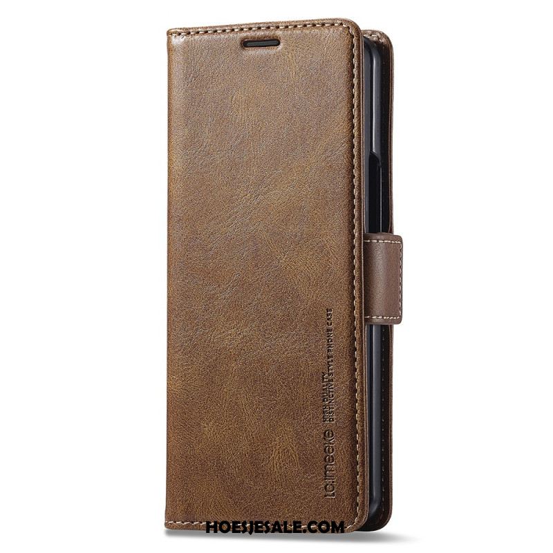 Leren Hoesje Samsung Galaxy Z Fold 5 Rfid Leer Stijl Lc.imeeke