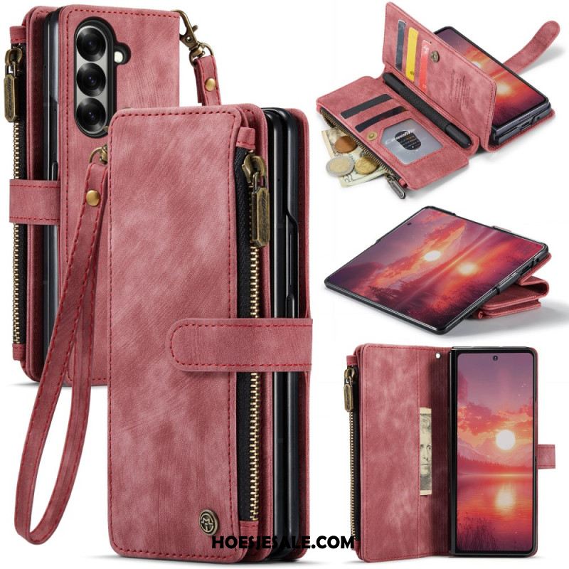 Leren Hoesje Samsung Galaxy Z Fold 7 Caseme Bescherming Hoesje