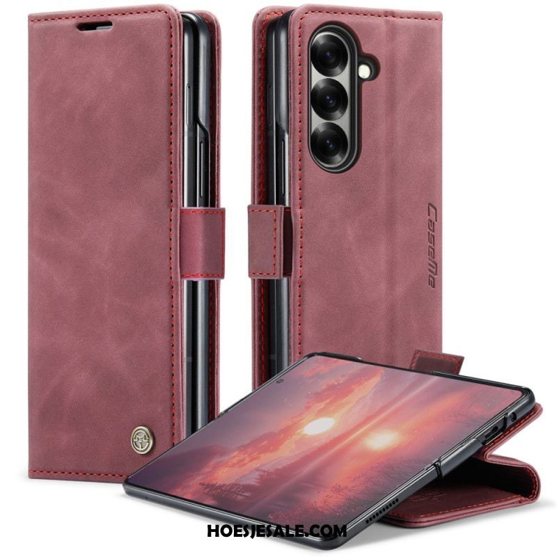 Leren Hoesje Samsung Galaxy Z Fold 7 Caseme Bescherming Hoesje
