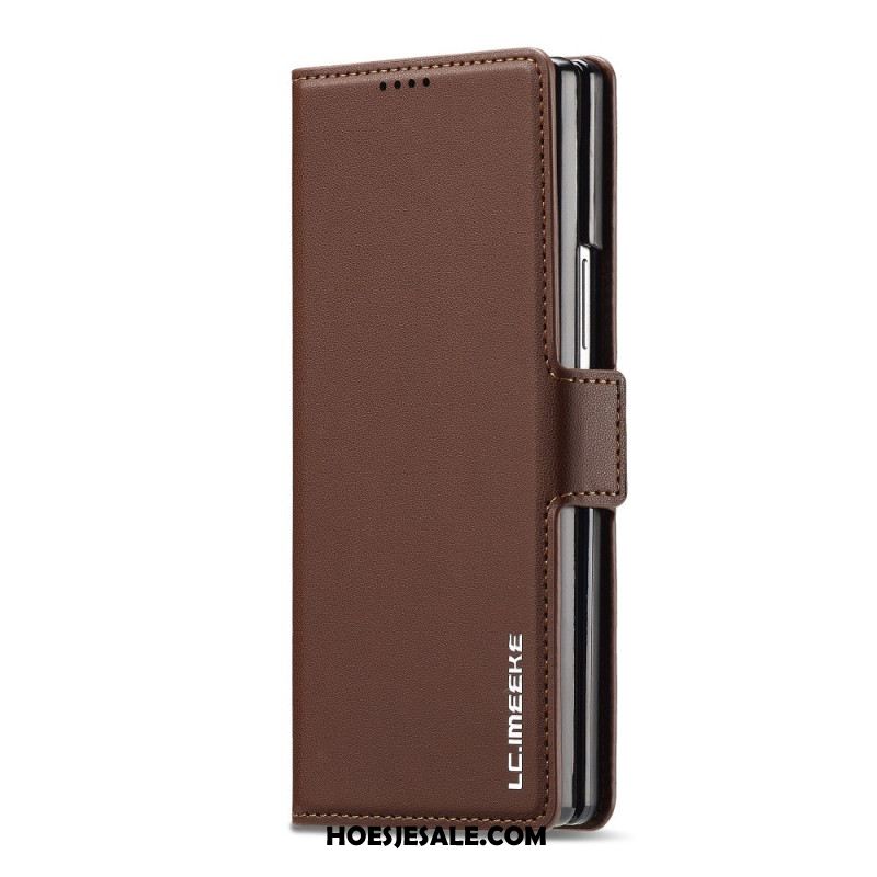 Leren Hoesje Samsung Galaxy Z Fold 7 Lc.imeeke Bescherming Hoesje