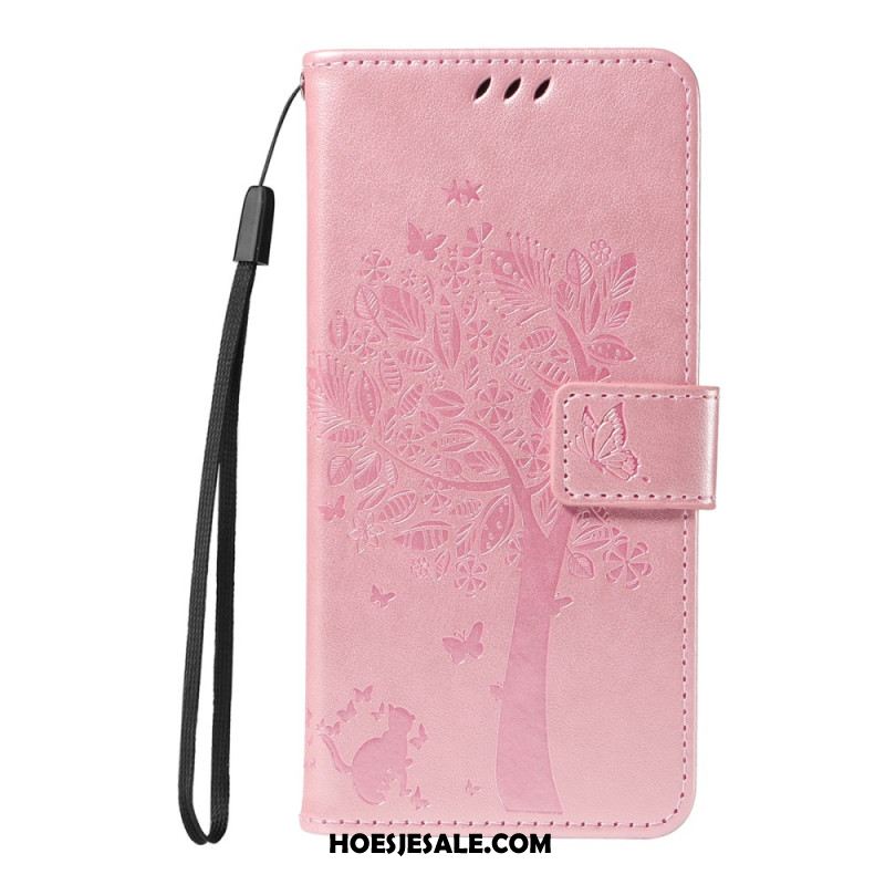 Leren Hoesje Sony Xperia 1 Vii Krabpaal Bescherming Hoesje