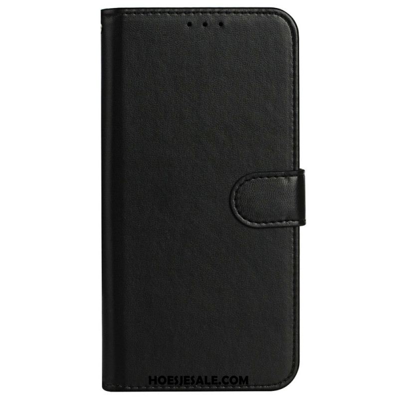 Leren Hoesje Sony Xperia 1 Vii Monochroom Bescherming Hoesje