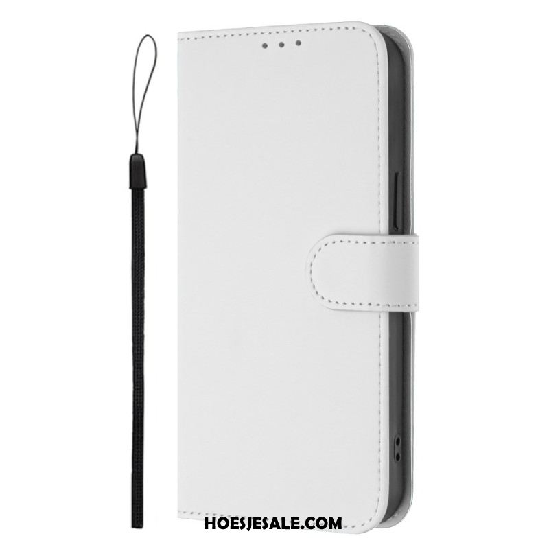 Leren Hoesje Sony Xperia 1 Vii Monochroom Bescherming Hoesje