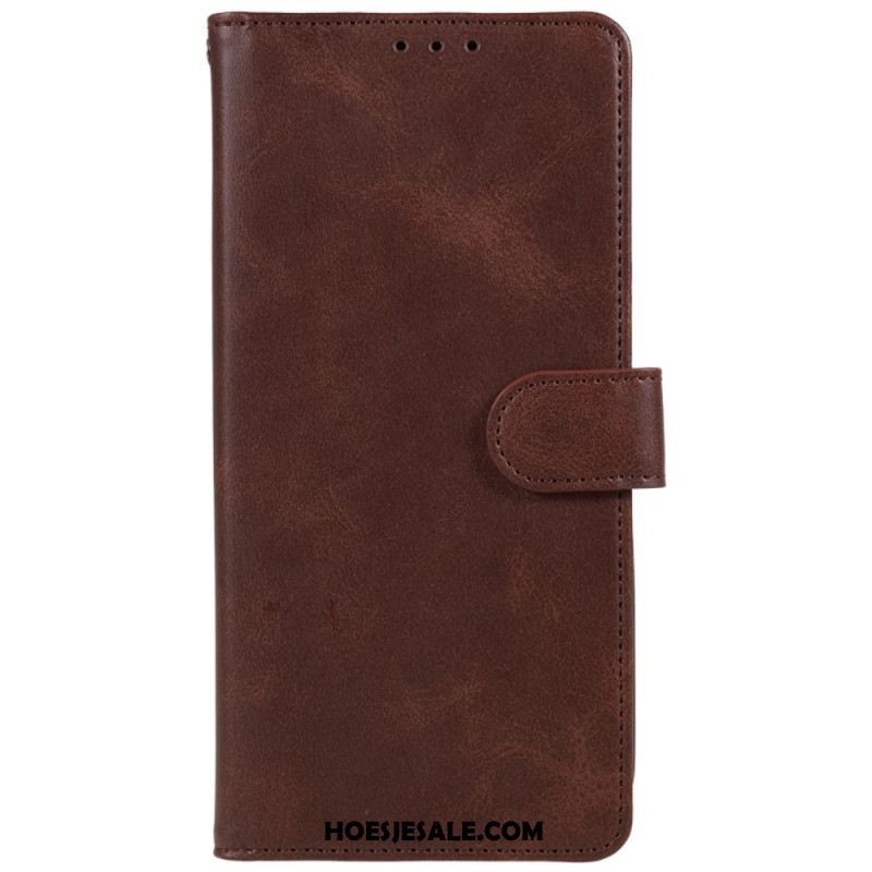 Leren Hoesje Voor Oneplus 12r Band Met Leereffect