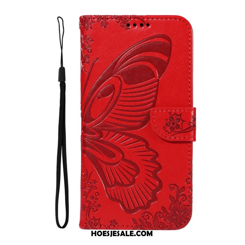 Leren Hoesje Voor Oneplus 13r Portemonnee Met Vlinderdesign