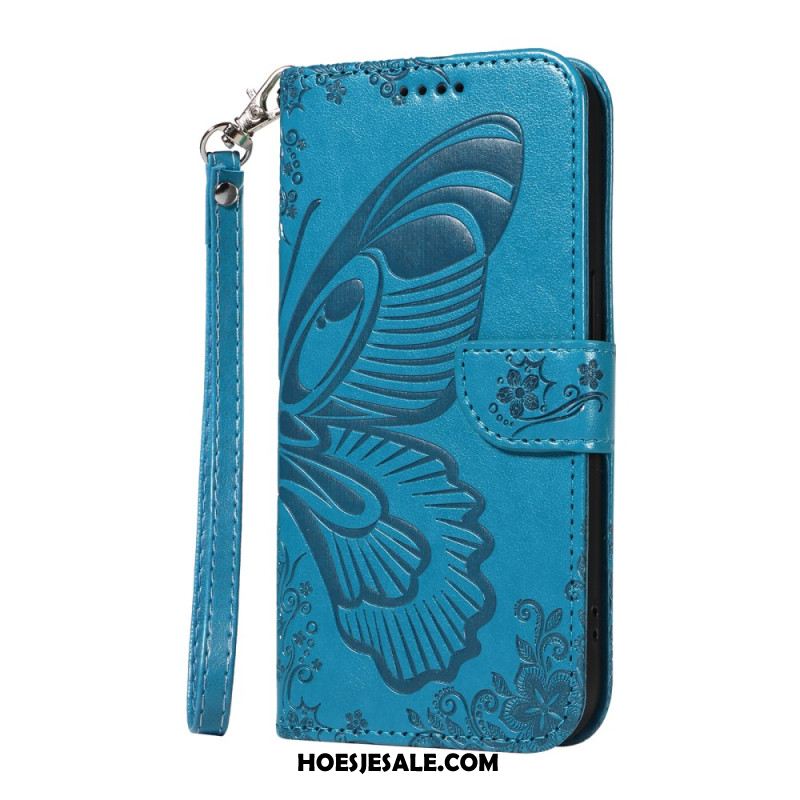 Leren Hoesje Voor Oneplus 13r Portemonnee Met Vlinderdesign