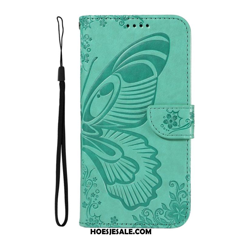 Leren Hoesje Voor Oneplus 13r Portemonnee Met Vlinderdesign