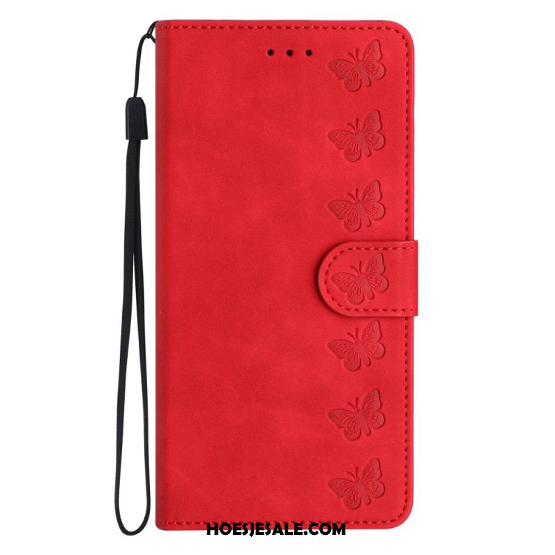 Leren Hoesje Voor Oneplus Nord 4 Vlinderrand