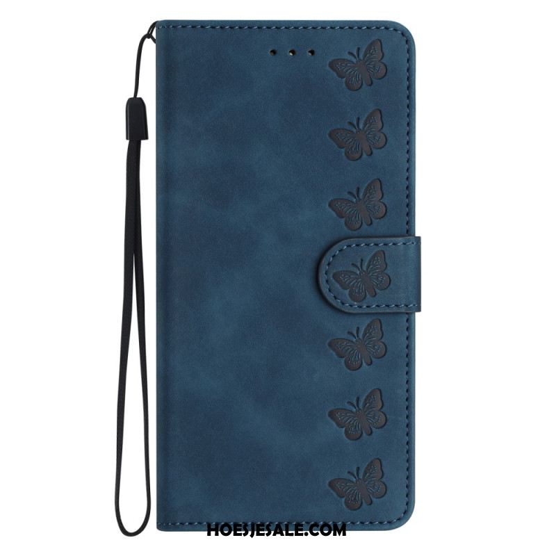 Leren Hoesje Voor Oneplus Nord 4 Vlinderrand