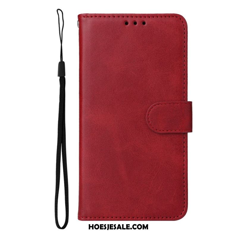Leren Hoesje Voor Oneplus Nord 5 Leerlook Met Bandje