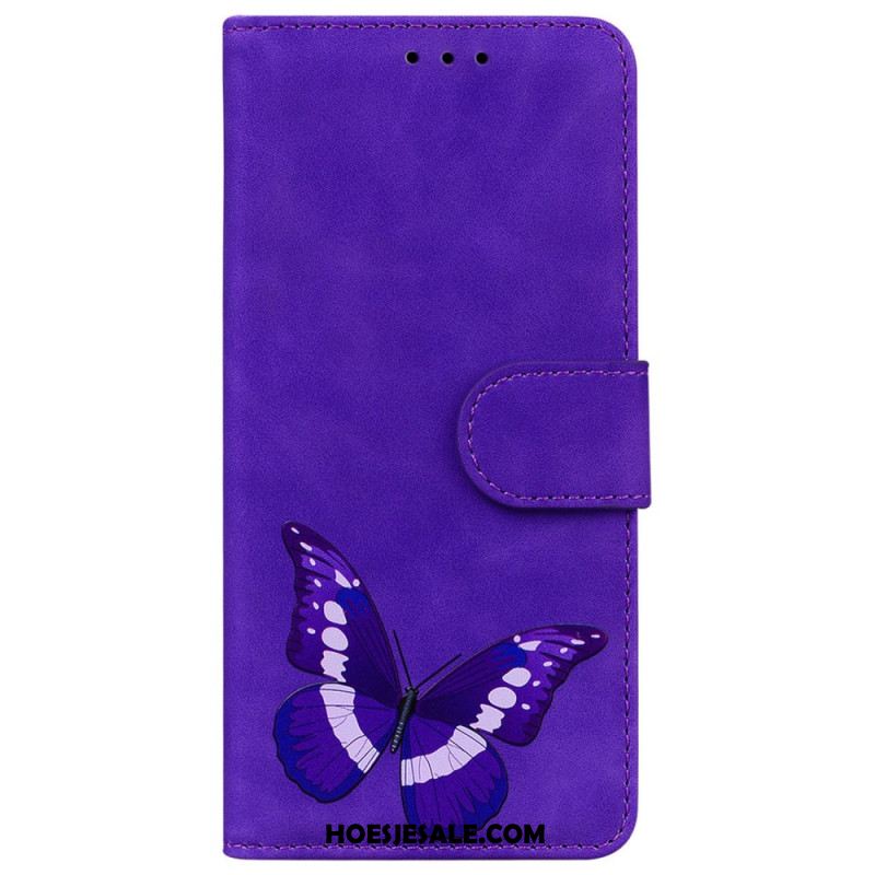 Leren Hoesje Voor Oneplus Nord 5 Vlinder