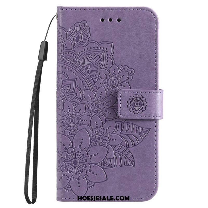 Leren Hoesje Voor Oppo A98 5g Mandalaprint Met Riempje