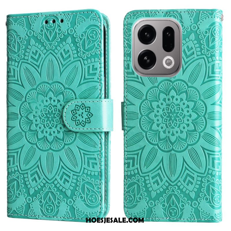 Leren Hoesje Voor Oppo Find X9 5g Mandala